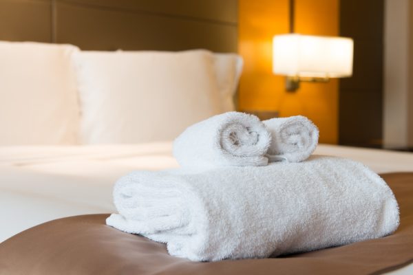 Luxury hotel bedroom